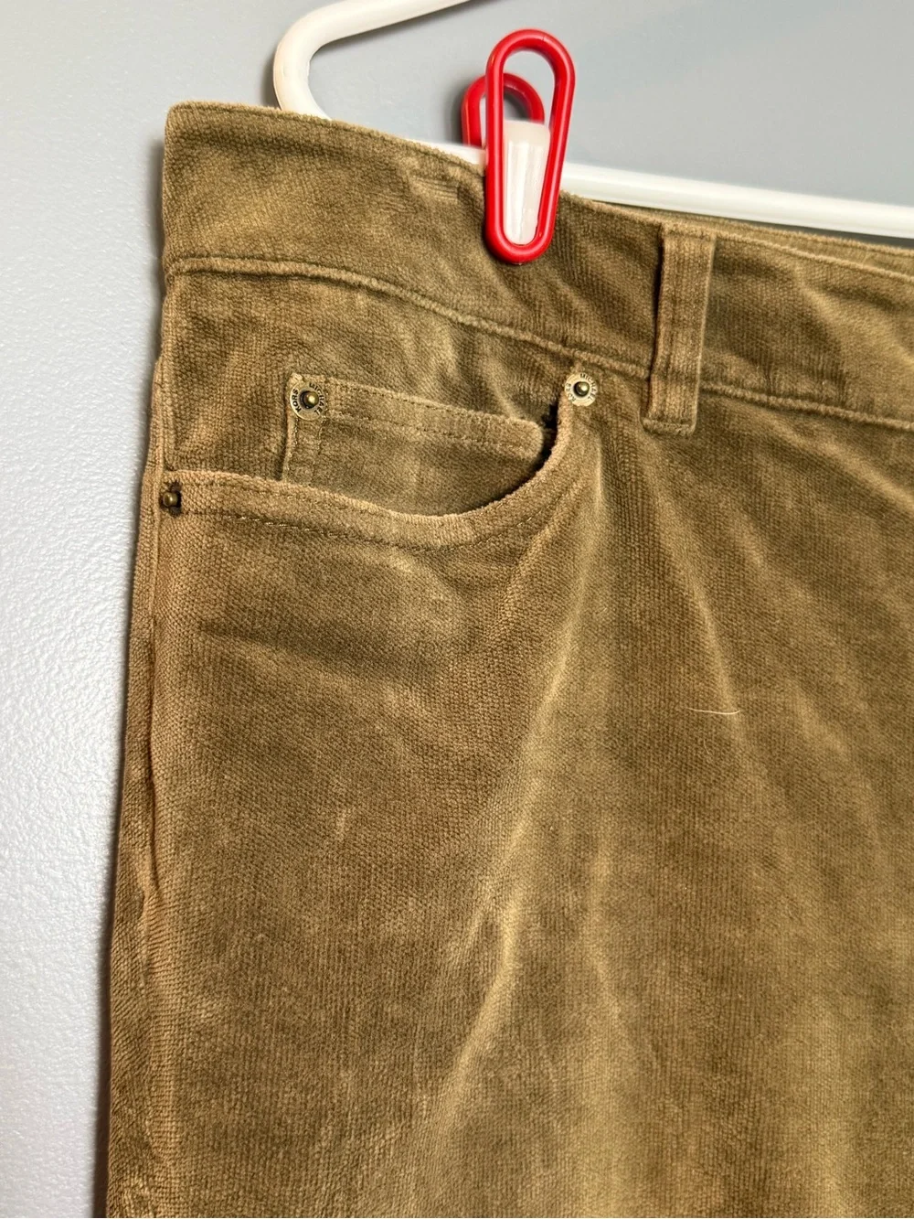 Michael Kors Velour Khaki Brown Pants Womens Sz 14